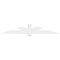 Ekena Millwork Kennewick Architectural Grade PVC Gable Bracket, 72"W x 12"H x 4"D x 4"F, 4/12 Pitch GBP072X12X0404KEN00 - alternate 3